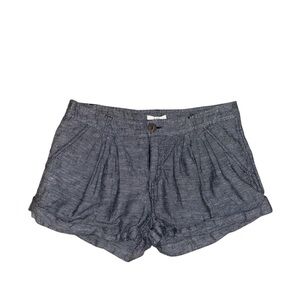 y2k forever 21 gray linen blend low to mid rise micro mini shorts